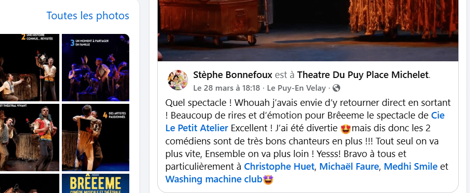 avis spectateurs- spectacle Brêeeme.